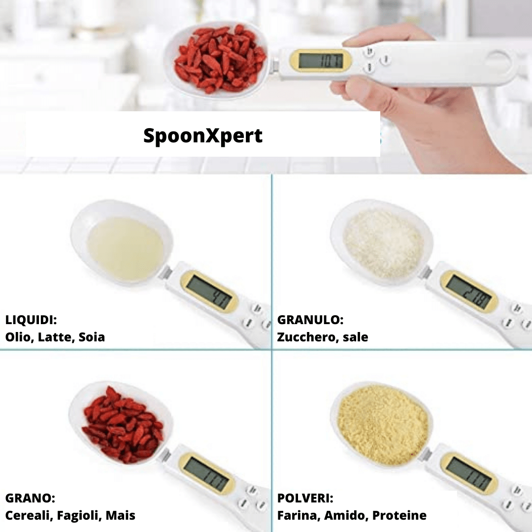 Mini Bilancia da Cucina a Cucchiaio con Display LCD